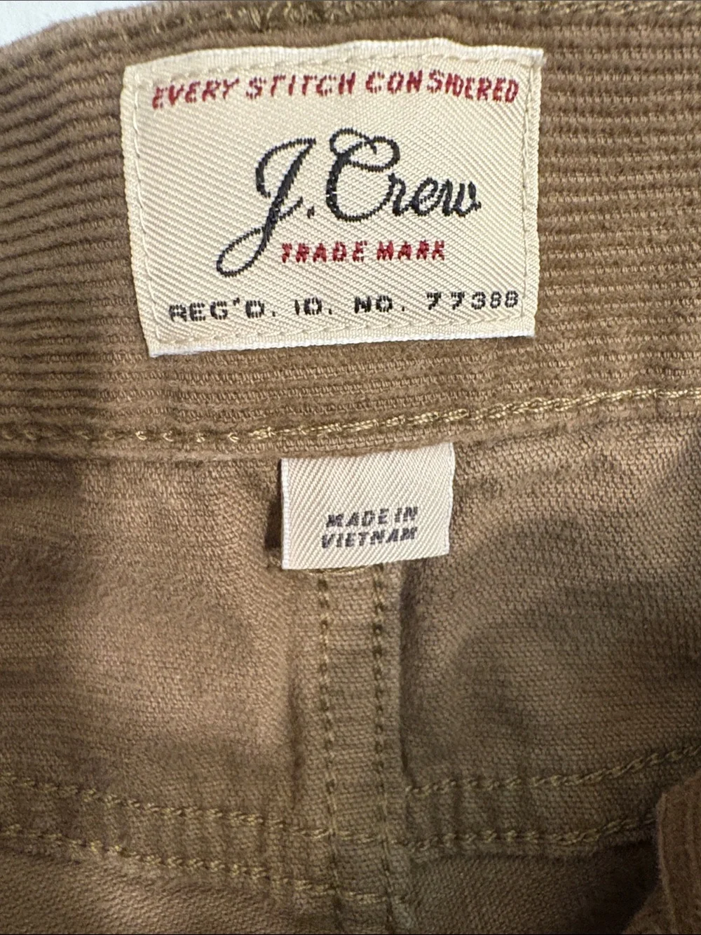 J. Crew Men’s Corduroy Pants in Caramel Brown